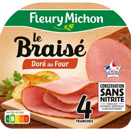 [960963] 4 tr. Jambon LE BRAISE Conservation Sans Nitrite
