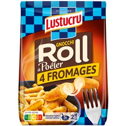 [921700] LUSTUCRU GNOCCHI A POELER ROLL FROMAGE 280G X9
