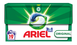 [728121] Ariel 3in1 PODS, Lavages Capsules Liquides 19 Lavages, Original