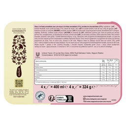 [998203] Magnum Glace Bâtonnet Chocolat Blanc & Fraise 4x100ml