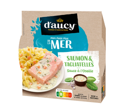 [616789] BARQUETTE 300G MICRO-ONDABLE SAUMON ET SES TAGLIATELLES SAUCE A L'OSEILLE DAUCY
