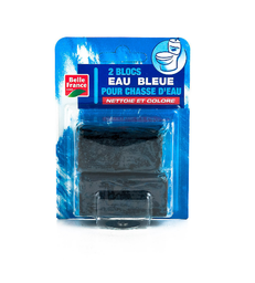 [733949] BLOC WC 5D OCEAN 2X55G BLUE TOILET WATER FRESHENER BF