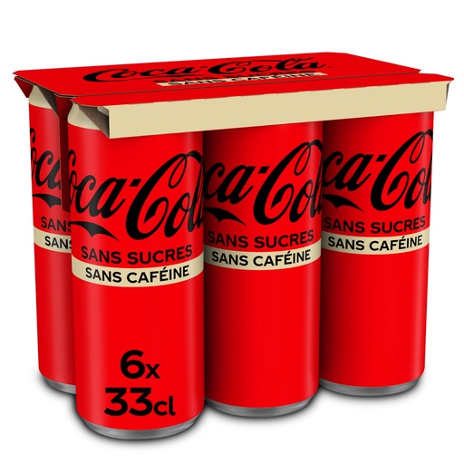 [809244] PACK 6X33 COCA NO SUGAR NO CAFEIN