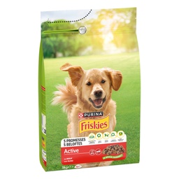 [645788] FRISKIES ACTIVE: WITH BEEF - 3KG - KIBBLE FOR ADULT DOGS