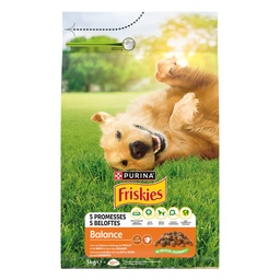 [559088] FRISKIES Balance : au Poulet et Légumes ajoutés - 3 KG - Croquettes pour chien adulte