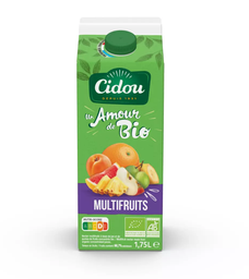 [583088] ORGANIC MULTIFRUIT NECTAR JUICE BOX 1.75L CIDOU 
