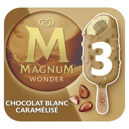 [998385] Magnum Ice Cream Stick Wonder Caramelized White Chocolate 3x90ml
