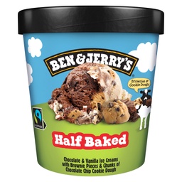 [999383] BEN & JERRY'S Glace en Pot Half Baked 465ml