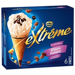 [995365] EXTREME RUM SUNDAE CONES : RUM-SOAKED RAISINS 6X71G