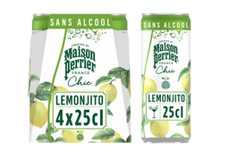 [646562] MAISON PERRIER CHIC Boisson Gazeuse Sans Alcool Lemonjito 4x25cl