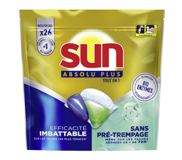 [714048] SUN ALL-IN-ONE DISHWASHER CAPSULES NO PRE-SOAKING NEEDED x26