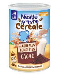 [656728] NESTLE P'tite Cereal Cocoa Flavor 415g