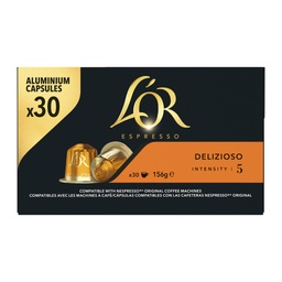 [060509] L OR ESPRESSO DELIZIOSO CAFE EN CAPSULES X 30 (INTENSITE 5) - 156 GR