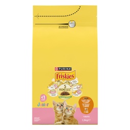 [514786] FRISKIES Junior au Poulet, au Lait et Légumes - 1.5 KG - Croquettes pour chaton