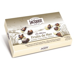 [891028] BOX OF CHOCOLATE SEAFOOD SHAPES 250G