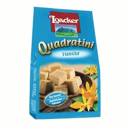 [026708] Loacker Quadratini Vanilla Bite Size Wafer Cookies 125g