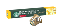 [070607] Pack 10 Starbucks decaffeinated coffee capsules.