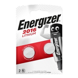 [666362] Piles bouton Energizer Lithium 2016, pack de 2