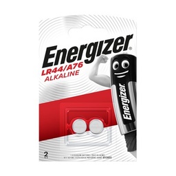 [666503] Pile bouton alcaline Energizer LR44/A76, pack de 2
