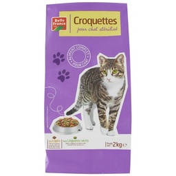 [557223P] CROQUETTE CHAT STERILISE VOLAILL/LEGUME BF SAC 2KG