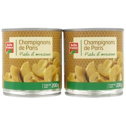 [464420P] CHAMPIGNON DE PARIS PD ET MORC BF BOITE 2X1/4 390G