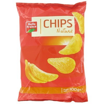 [542704P] PLAIN CHIPS ALU. BAG 100G BF