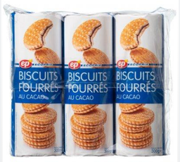 [315408P] COCOA-FILLED BISCUIT 3X300G  EP
