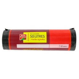 [748624P] BAG OF 10 DUSTBIN BAGS 50L BF