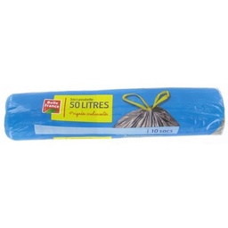 [748525P] P10 DUSTBIN BAGS HANDLES 50L BF