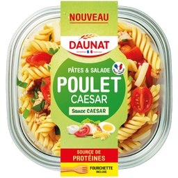 [948646] SALADE PATES GOURMANDES POULET CAESAR DAUNAT 250G