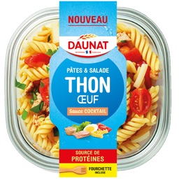 [948661] SALADE PATES GOURMANDES THON OEUF DAUNAT 250G