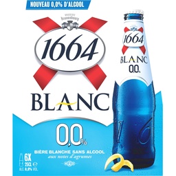 [669887] 1664 6X25CL 1664 BLANC 0.0 0.0 DEGRE ALCOOL