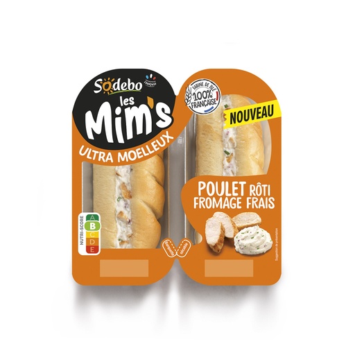 [877365] Sodebo Les Mim's Chicken Sandwich 120g