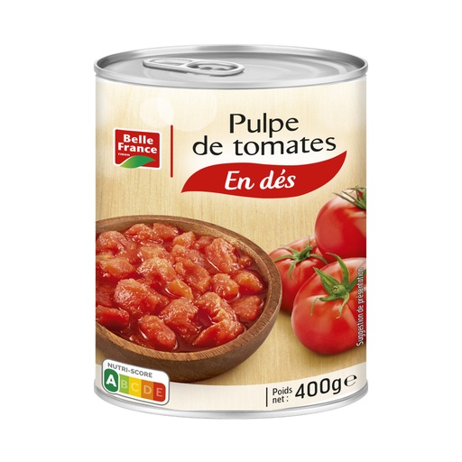 [280222] Tomates Pelées Concassées BF 400g
