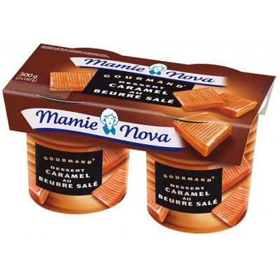 [676361] Mamie Nova Gourmand Fondant Caramel beurre salé 2x150g