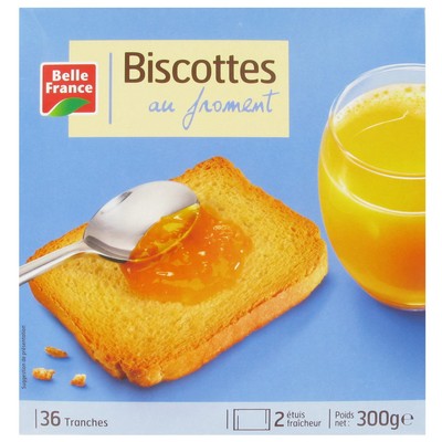 [002709P] Wheat Toast x36 Belle France Box 300g